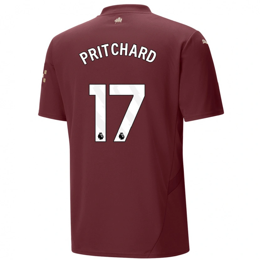 Danxen Barn Poppy Pritchard #17 Rödbrun Tredjesatsen Matchtröjor 2024/25 Tröjor T-Tröja