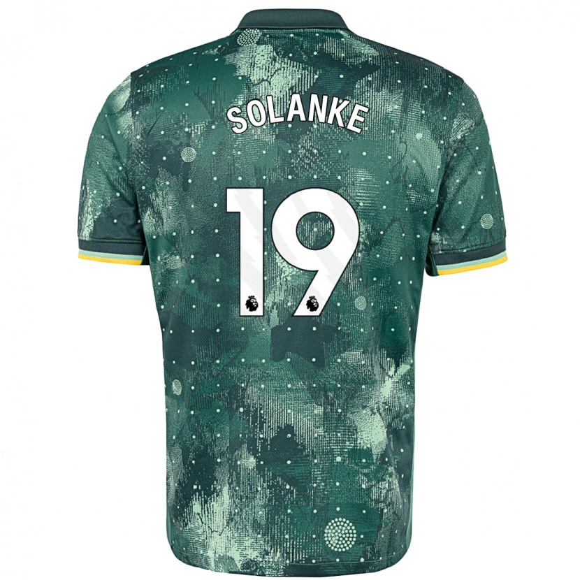 Danxen Barn Dominic Solanke #19 Mintgrön Tredjesatsen Matchtröjor 2024/25 Tröjor T-Tröja