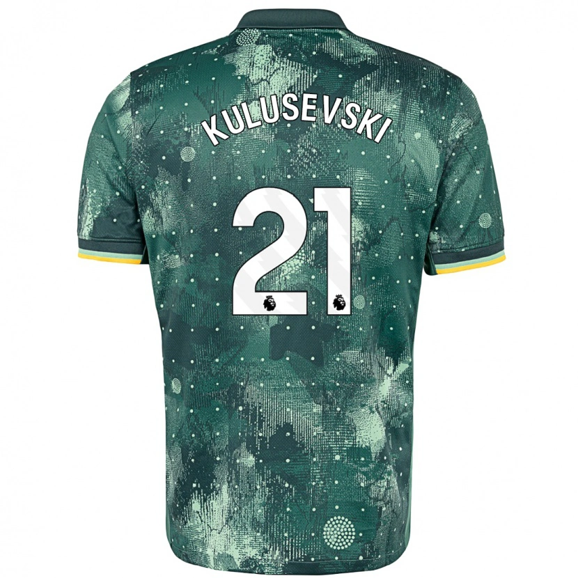 Danxen Barn Dejan Kulusevski #21 Mintgrön Tredjesatsen Matchtröjor 2024/25 Tröjor T-Tröja