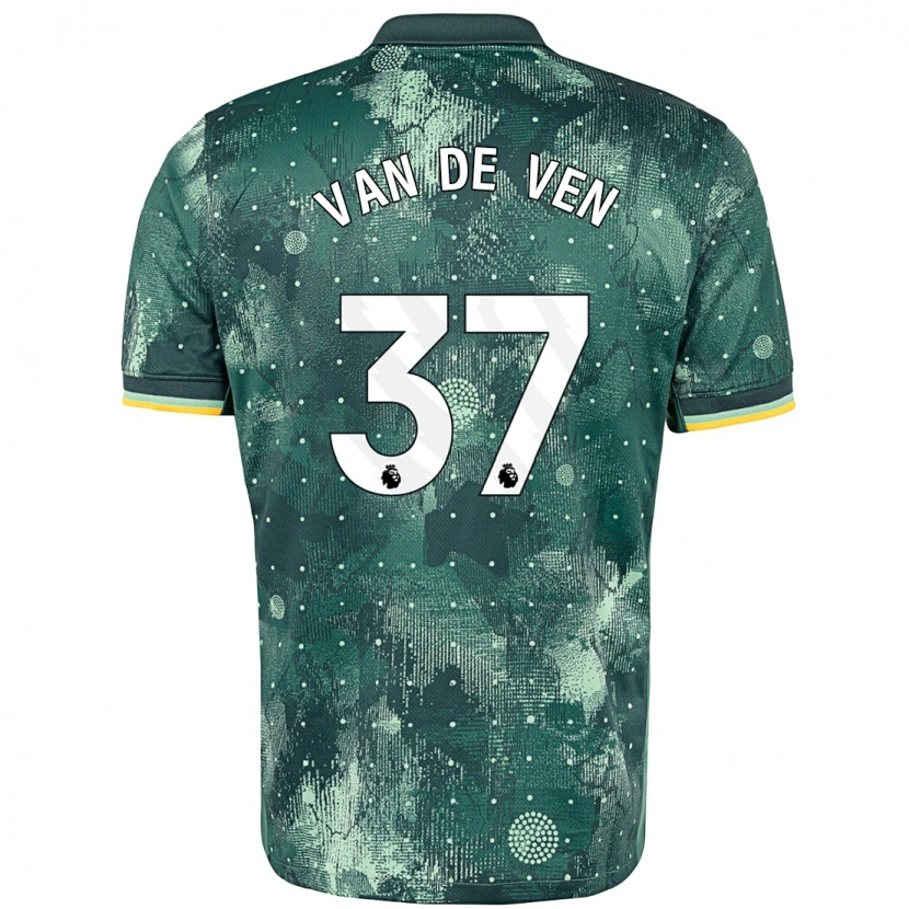 Danxen Barn Micky Van De Ven #37 Mintgrön Tredjesatsen Matchtröjor 2024/25 Tröjor T-Tröja