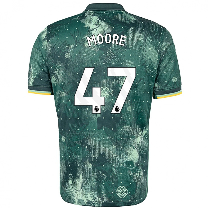 Danxen Barn Mikey Moore #47 Mintgrön Tredjesatsen Matchtröjor 2024/25 Tröjor T-Tröja