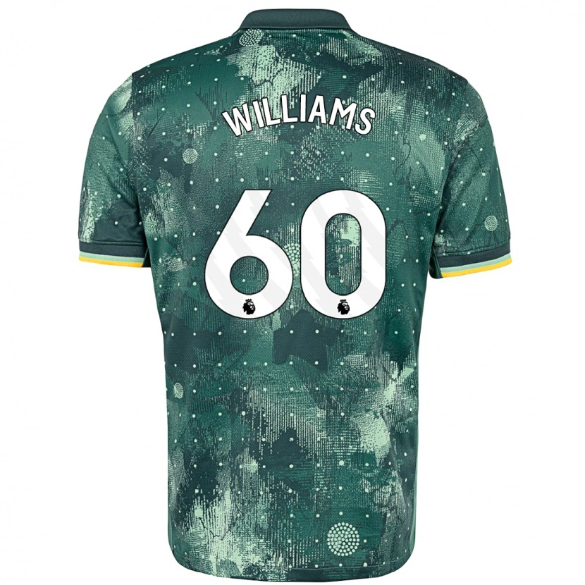 Danxen Barn Jaden Williams #60 Mintgrön Tredjesatsen Matchtröjor 2024/25 Tröjor T-Tröja