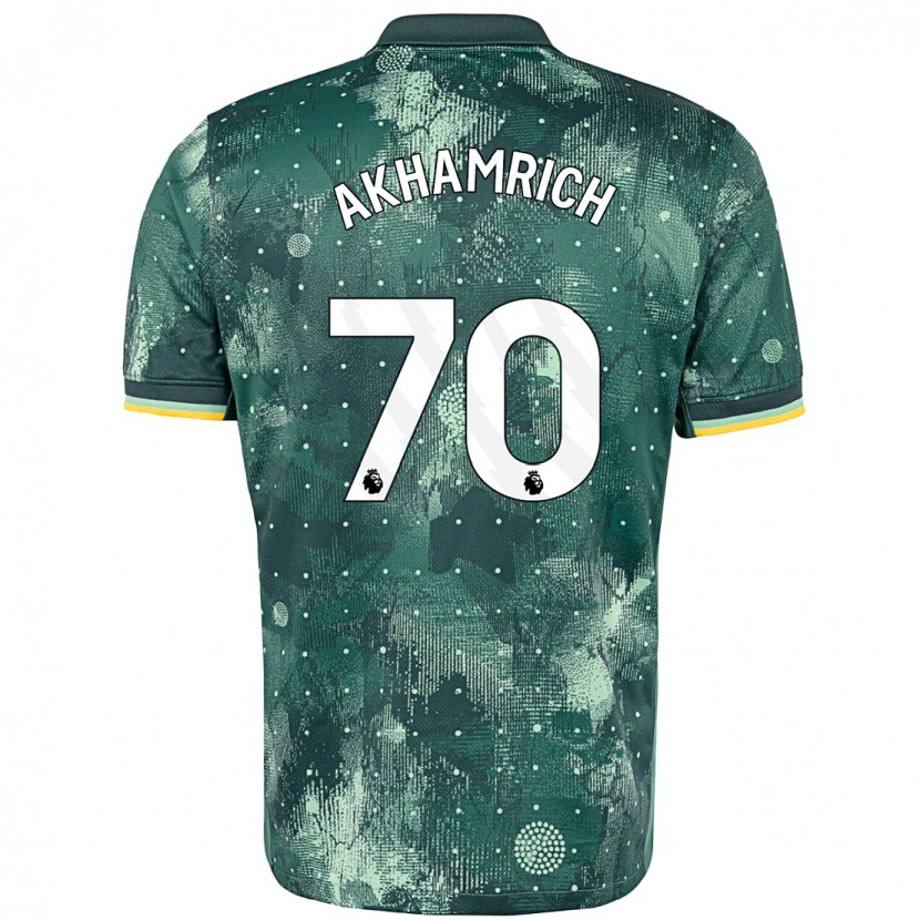 Danxen Barn Yusuf Akhamrich #70 Mintgrön Tredjesatsen Matchtröjor 2024/25 Tröjor T-Tröja