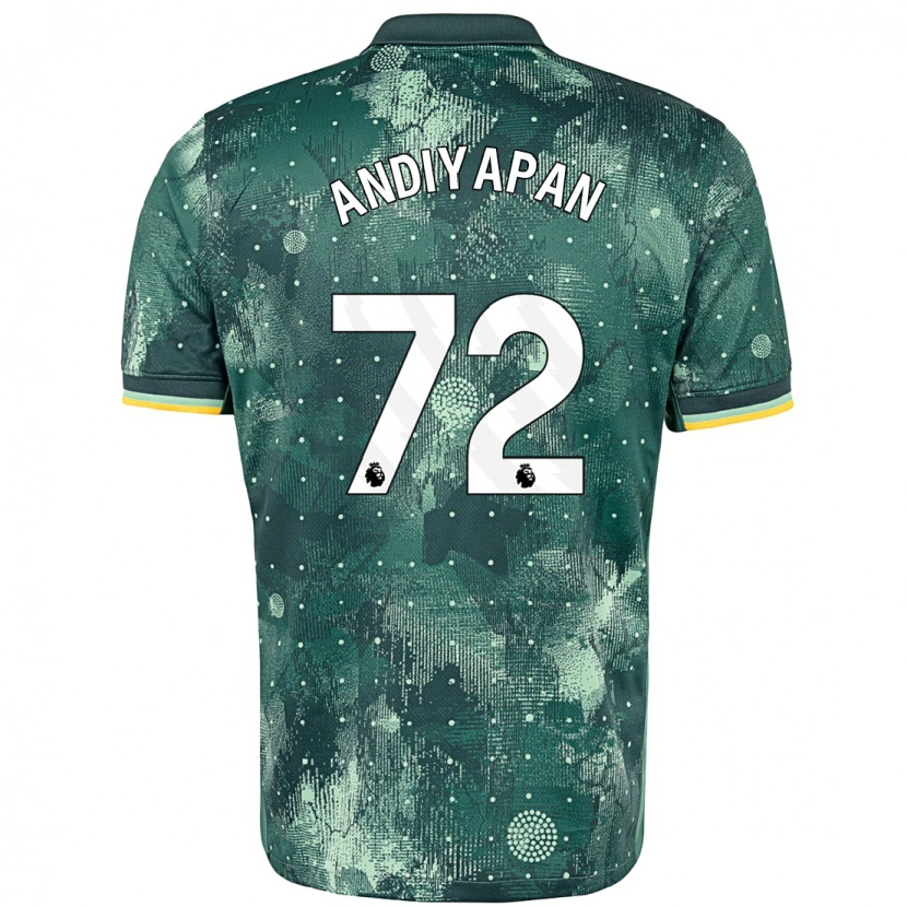 Danxen Barn William Andiyapan #72 Mintgrön Tredjesatsen Matchtröjor 2024/25 Tröjor T-Tröja