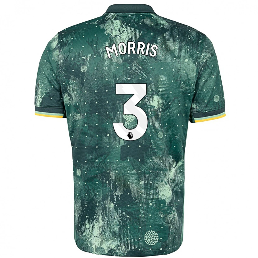 Danxen Barn Ella Morris #3 Mintgrön Tredjesatsen Matchtröjor 2024/25 Tröjor T-Tröja