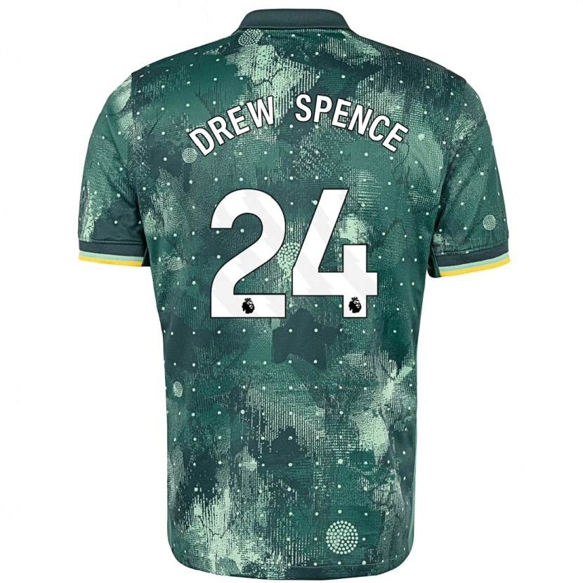 Danxen Barn Drew Spence #24 Mintgrön Tredjesatsen Matchtröjor 2024/25 Tröjor T-Tröja