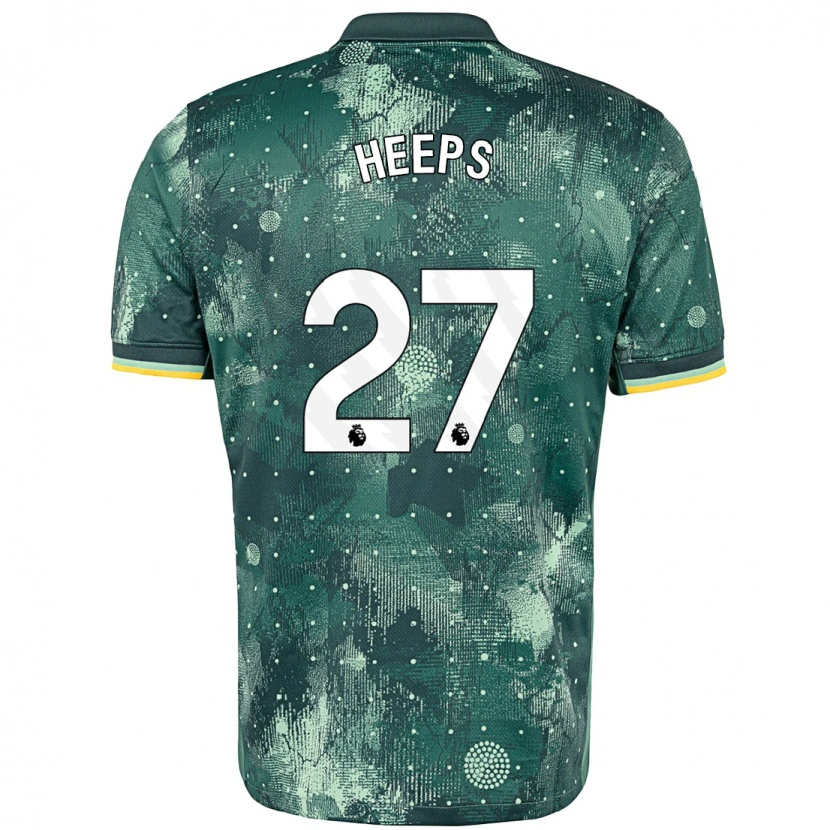 Danxen Barn Eleanor Heeps #27 Mintgrön Tredjesatsen Matchtröjor 2024/25 Tröjor T-Tröja