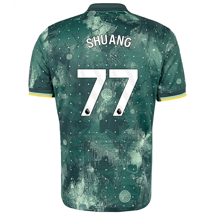 Danxen Barn Wang Shuang #77 Mintgrön Tredjesatsen Matchtröjor 2024/25 Tröjor T-Tröja