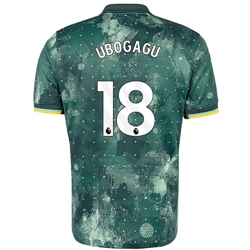 Danxen Barn Chioma Ubogagu #18 Mintgrön Tredjesatsen Matchtröjor 2024/25 Tröjor T-Tröja