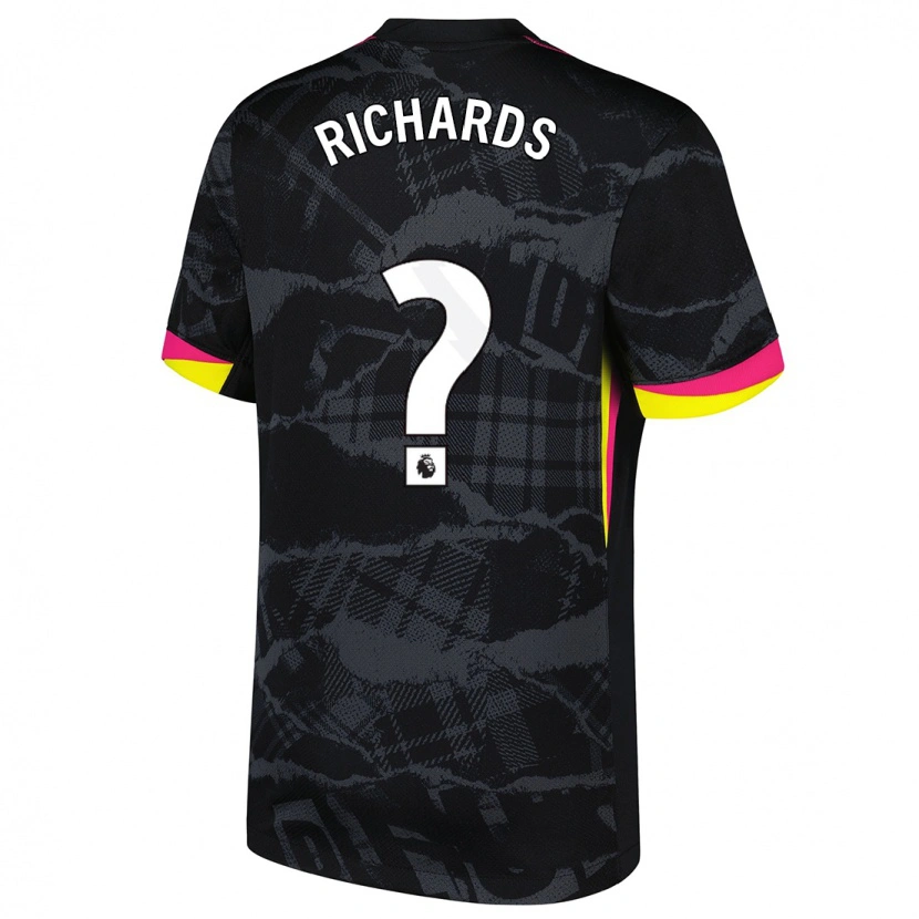 Danxen Barn Dujuan Richards #0 Svart Rosa Tredjesatsen Matchtröjor 2024/25 Tröjor T-Tröja