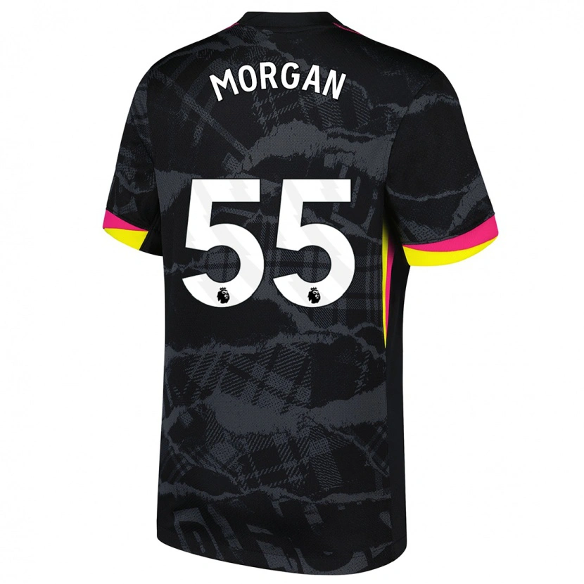 Danxen Barn Jimmy-Jay Morgan #55 Svart Rosa Tredjesatsen Matchtröjor 2024/25 Tröjor T-Tröja