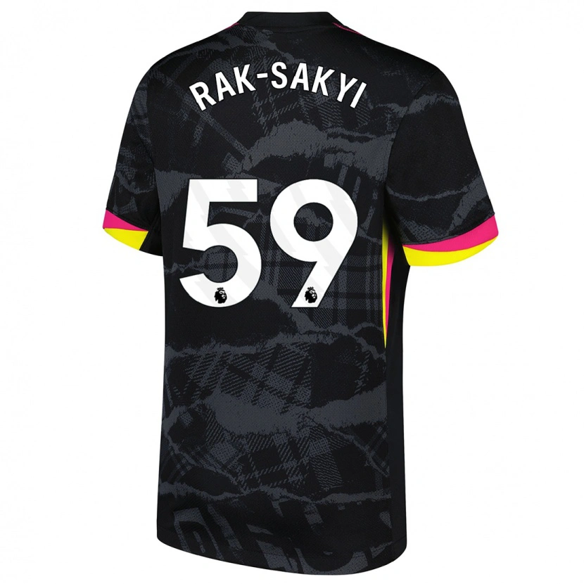 Danxen Barn Sam Rak-Sakyi #59 Svart Rosa Tredjesatsen Matchtröjor 2024/25 Tröjor T-Tröja