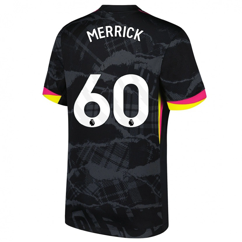 Danxen Barn Max Merrick #60 Svart Rosa Tredjesatsen Matchtröjor 2024/25 Tröjor T-Tröja
