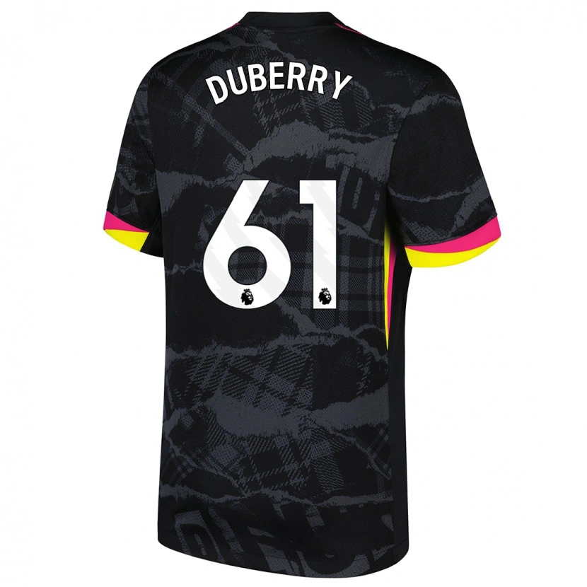 Danxen Barn Zain Silcott-Duberry #61 Svart Rosa Tredjesatsen Matchtröjor 2024/25 Tröjor T-Tröja