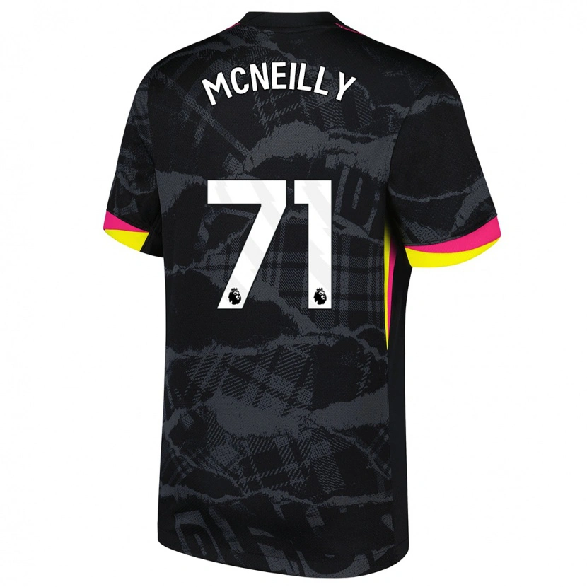 Danxen Barn Donnell Mcneilly #71 Svart Rosa Tredjesatsen Matchtröjor 2024/25 Tröjor T-Tröja