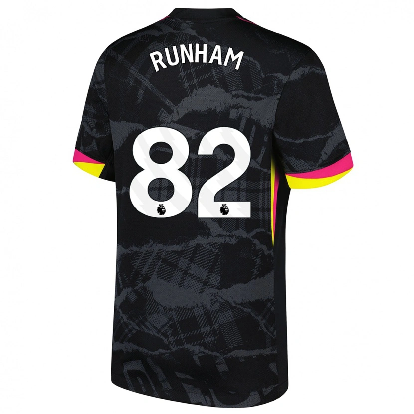 Danxen Barn Frankie Runham #82 Svart Rosa Tredjesatsen Matchtröjor 2024/25 Tröjor T-Tröja