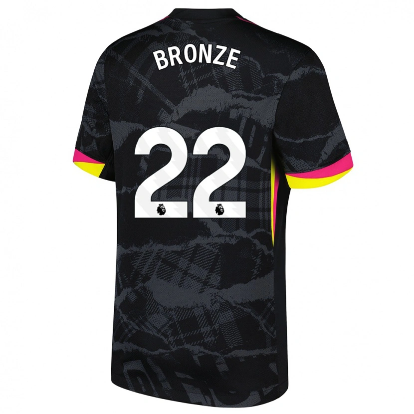 Danxen Barn Lucy Bronze #22 Svart Rosa Tredjesatsen Matchtröjor 2024/25 Tröjor T-Tröja