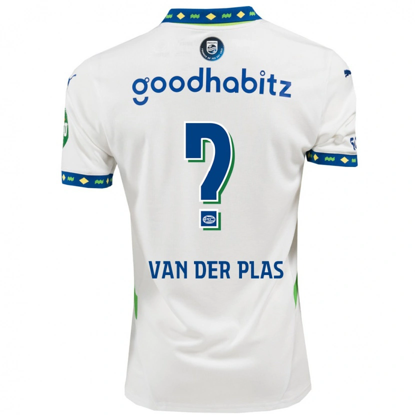 Danxen Barn Sven Van Der Plas #0 Vit Mörkblå Tredjesatsen Matchtröjor 2024/25 Tröjor T-Tröja