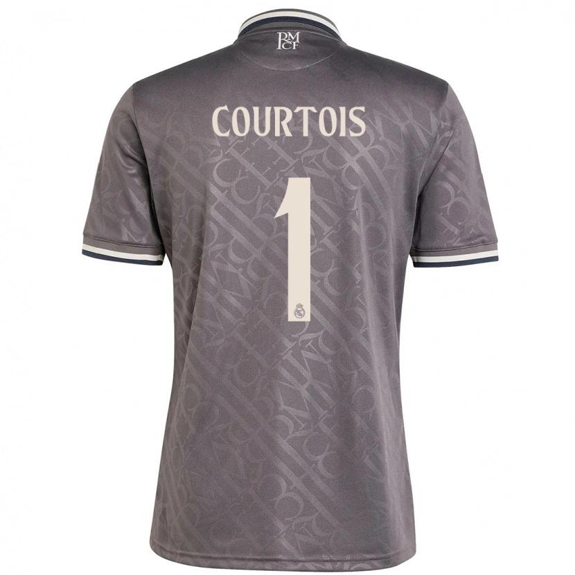 Danxen Barn Thibaut Courtois #1 Kol Tredjesatsen Matchtröjor 2024/25 Tröjor T-Tröja
