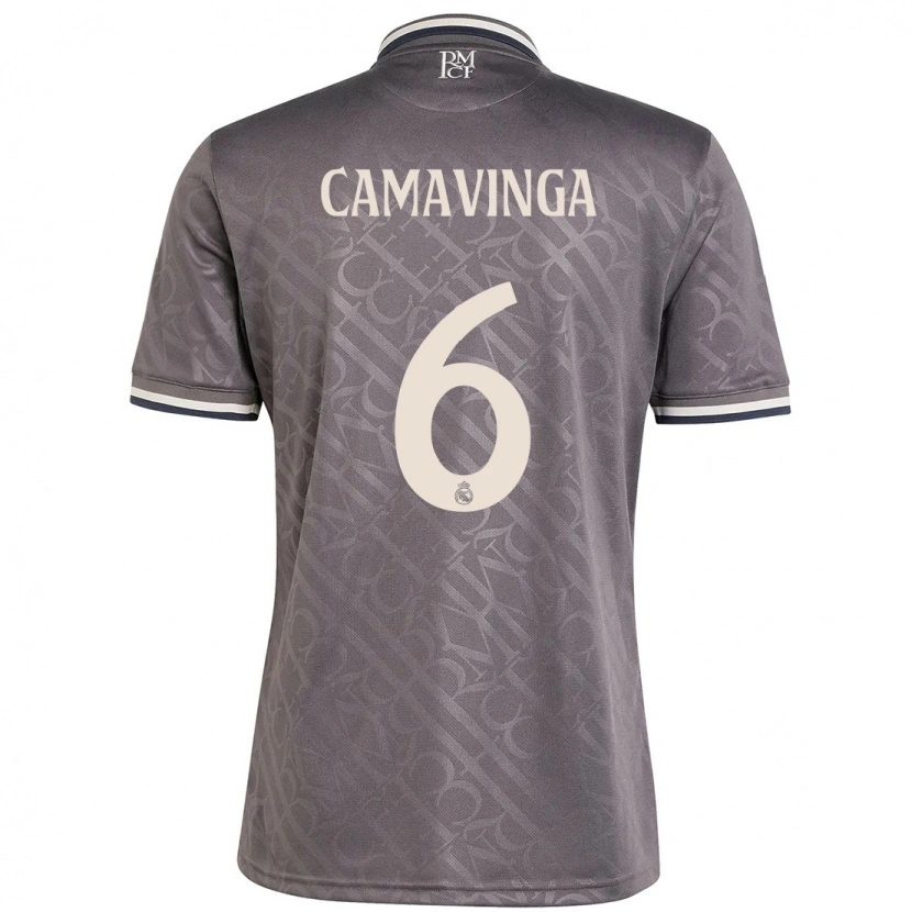 Danxen Barn Eduardo Camavinga #6 Kol Tredjesatsen Matchtröjor 2024/25 Tröjor T-Tröja