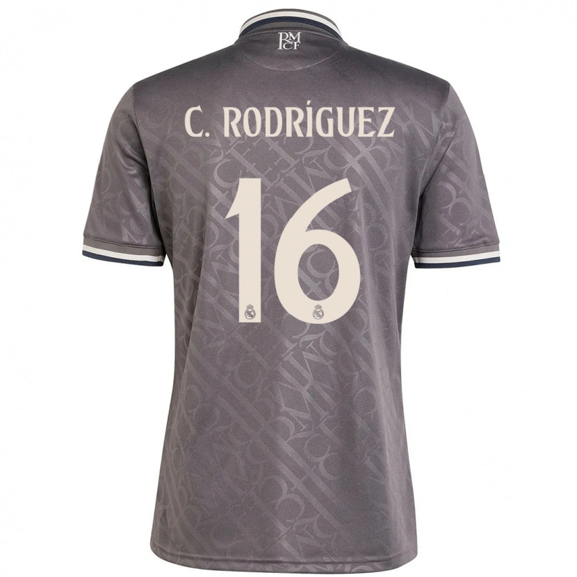 Danxen Barn Carlos Rodríguez #16 Kol Tredjesatsen Matchtröjor 2024/25 Tröjor T-Tröja