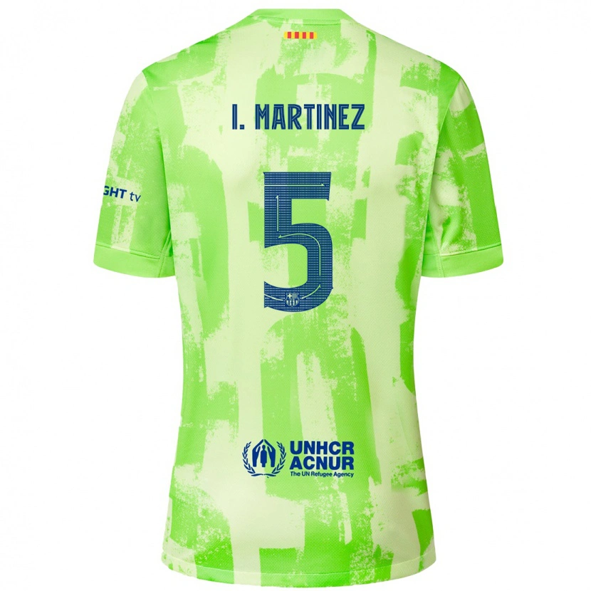 Danxen Barn Iñigo Martínez #5 Kalk Tredjesatsen Matchtröjor 2024/25 Tröjor T-Tröja