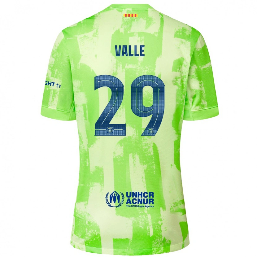 Danxen Barn Álex Valle #29 Kalk Tredjesatsen Matchtröjor 2024/25 Tröjor T-Tröja
