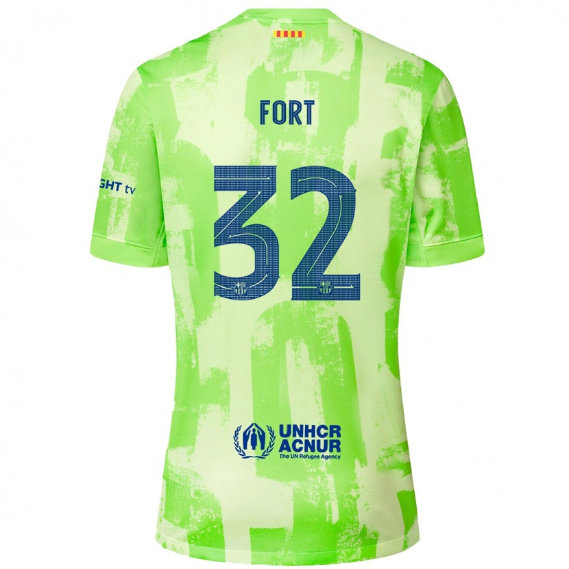 Danxen Barn Héctor Fort #32 Kalk Tredjesatsen Matchtröjor 2024/25 Tröjor T-Tröja