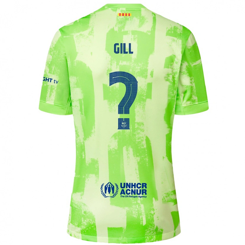 Danxen Barn Adrian Gill #0 Kalk Tredjesatsen Matchtröjor 2024/25 Tröjor T-Tröja