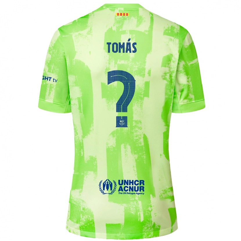 Danxen Barn Roberto Tomás #0 Kalk Tredjesatsen Matchtröjor 2024/25 Tröjor T-Tröja