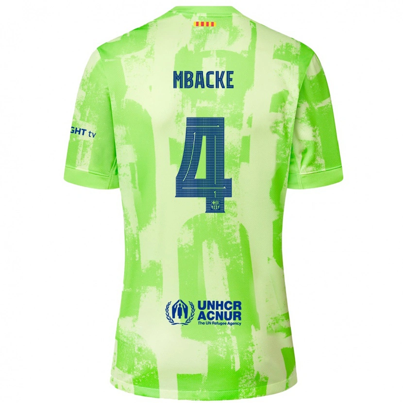 Danxen Barn Mamadou Mbacke #4 Kalk Tredjesatsen Matchtröjor 2024/25 Tröjor T-Tröja