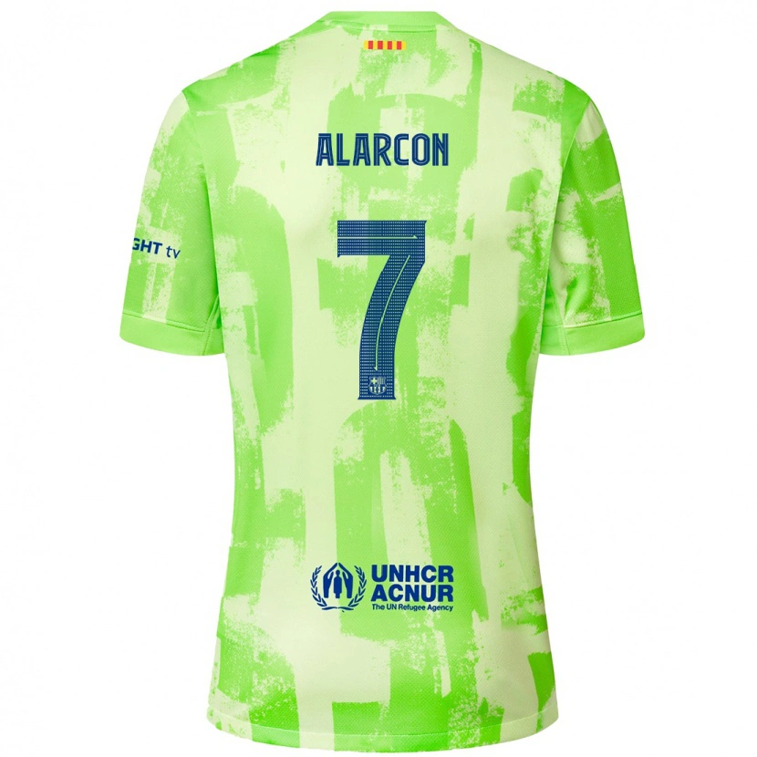 Danxen Barn Ángel Alarcón #7 Kalk Tredjesatsen Matchtröjor 2024/25 Tröjor T-Tröja