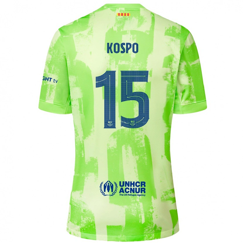 Danxen Barn Eman Kospo #15 Kalk Tredjesatsen Matchtröjor 2024/25 Tröjor T-Tröja