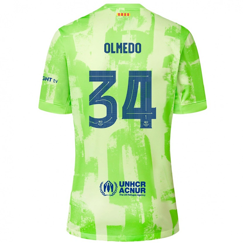 Danxen Barn Alexis Olmedo #34 Kalk Tredjesatsen Matchtröjor 2024/25 Tröjor T-Tröja