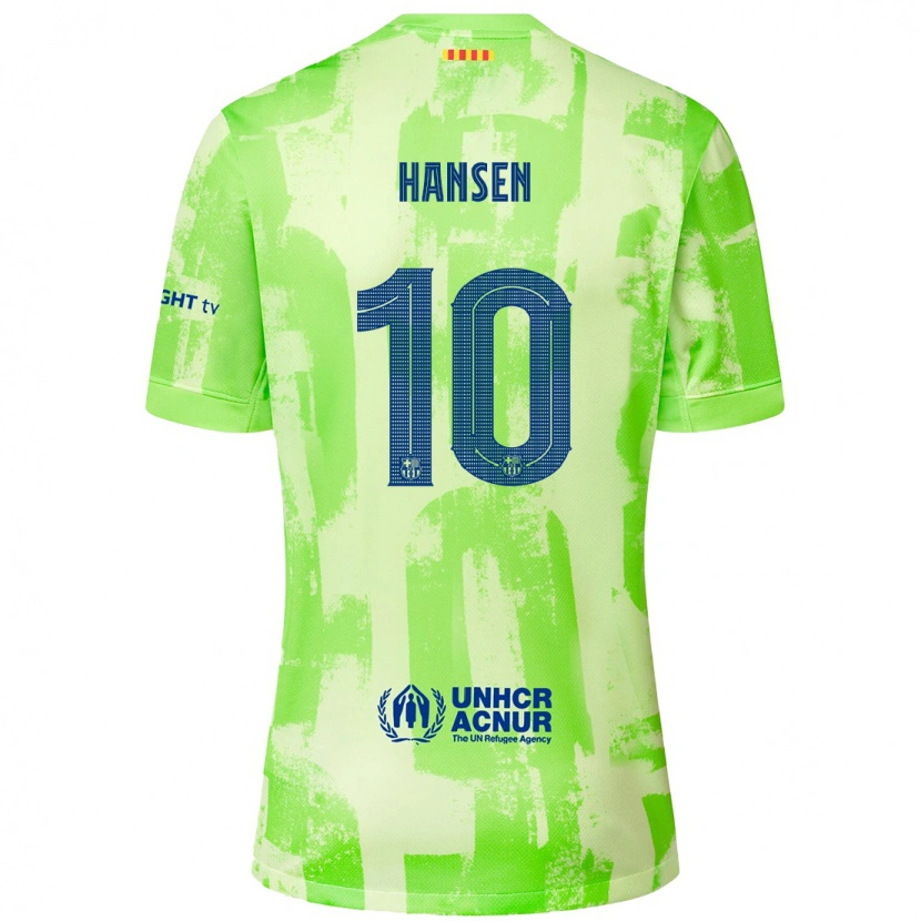 Danxen Barn Caroline Graham Hansen #10 Kalk Tredjesatsen Matchtröjor 2024/25 Tröjor T-Tröja