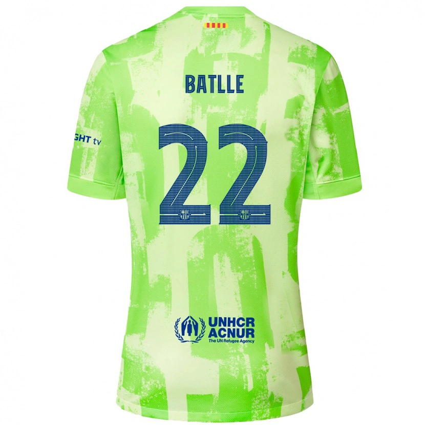 Danxen Barn Ona Batlle #22 Kalk Tredjesatsen Matchtröjor 2024/25 Tröjor T-Tröja