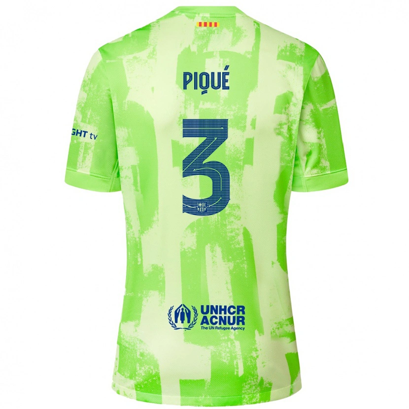 Danxen Barn Gerard Pique #3 Kalk Tredjesatsen Matchtröjor 2024/25 Tröjor T-Tröja
