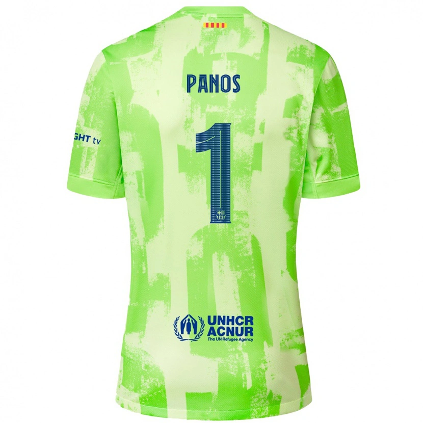 Danxen Barn Sandra Panos #1 Kalk Tredjesatsen Matchtröjor 2024/25 Tröjor T-Tröja