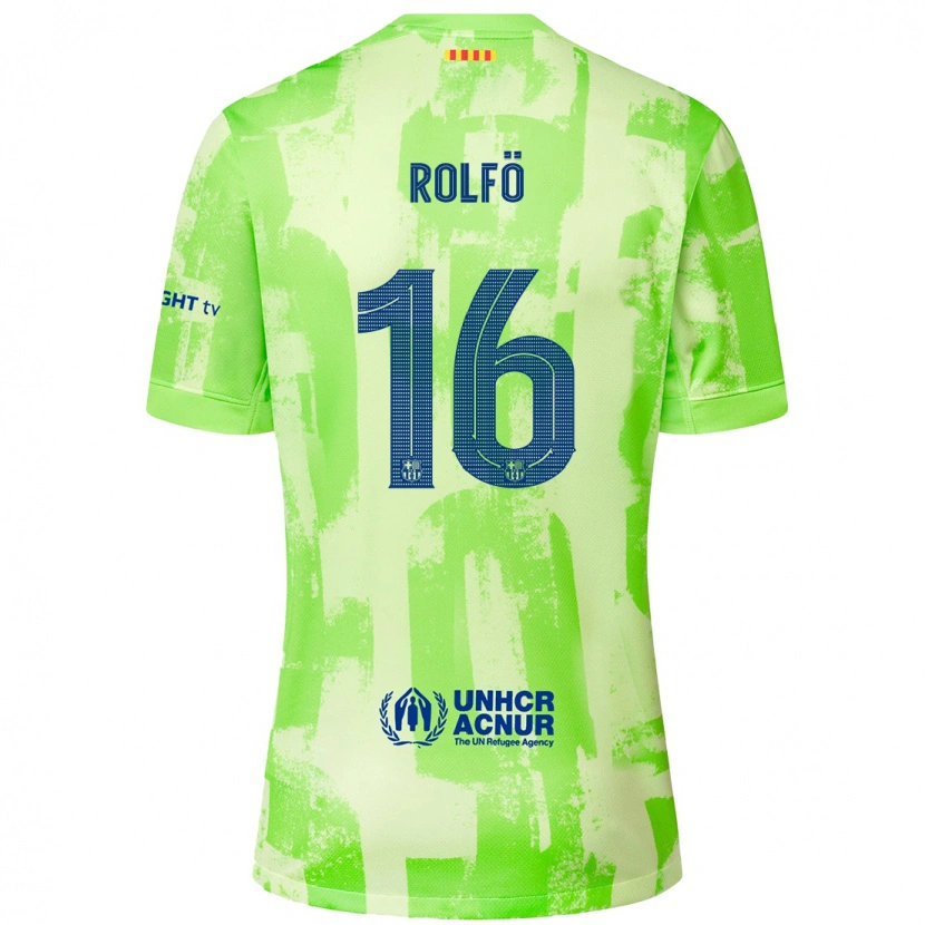 Danxen Barn Fridolina Rolfo #16 Kalk Tredjesatsen Matchtröjor 2024/25 Tröjor T-Tröja