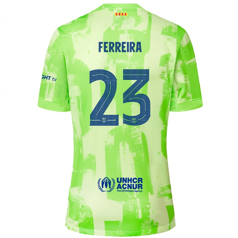 Danxen Barn Geyse Ferreira #23 Kalk Tredjesatsen Matchtröjor 2024/25 Tröjor T-Tröja