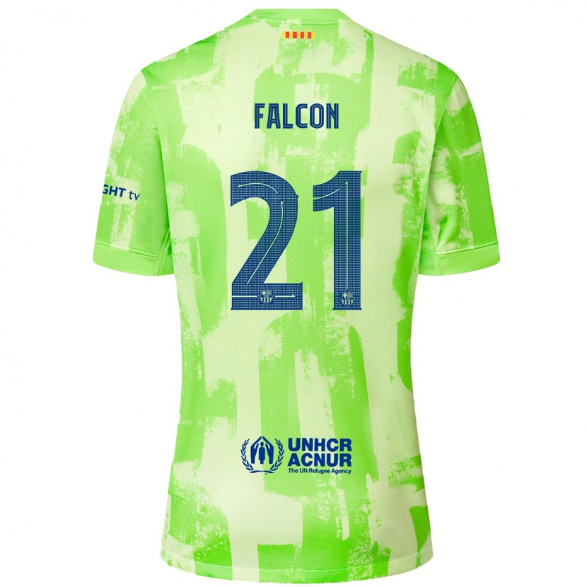 Danxen Barn Andrea Falcon #21 Kalk Tredjesatsen Matchtröjor 2024/25 Tröjor T-Tröja