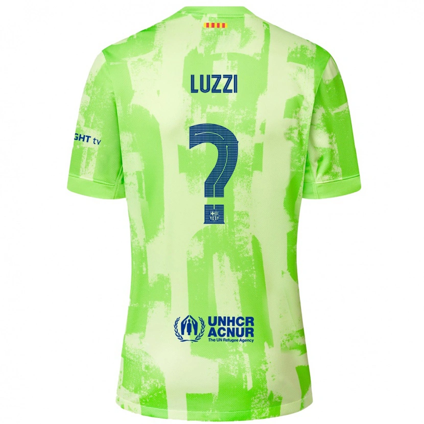 Danxen Barn Fabian Luzzi #0 Kalk Tredjesatsen Matchtröjor 2024/25 Tröjor T-Tröja