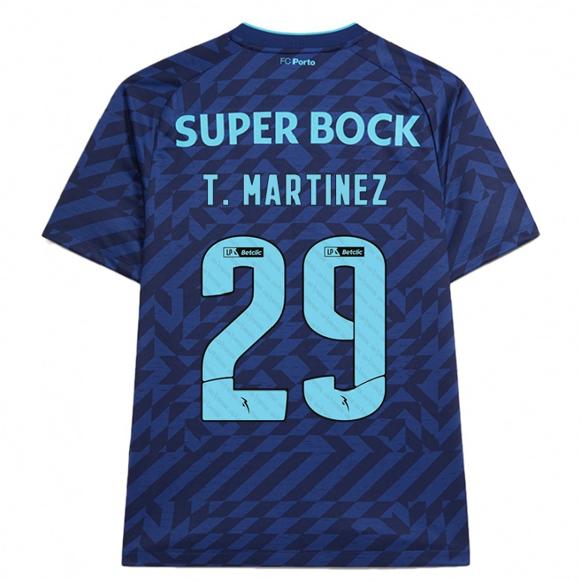 Danxen Barn Toni Martínez #29 Marinblå Tredjesatsen Matchtröjor 2024/25 Tröjor T-Tröja
