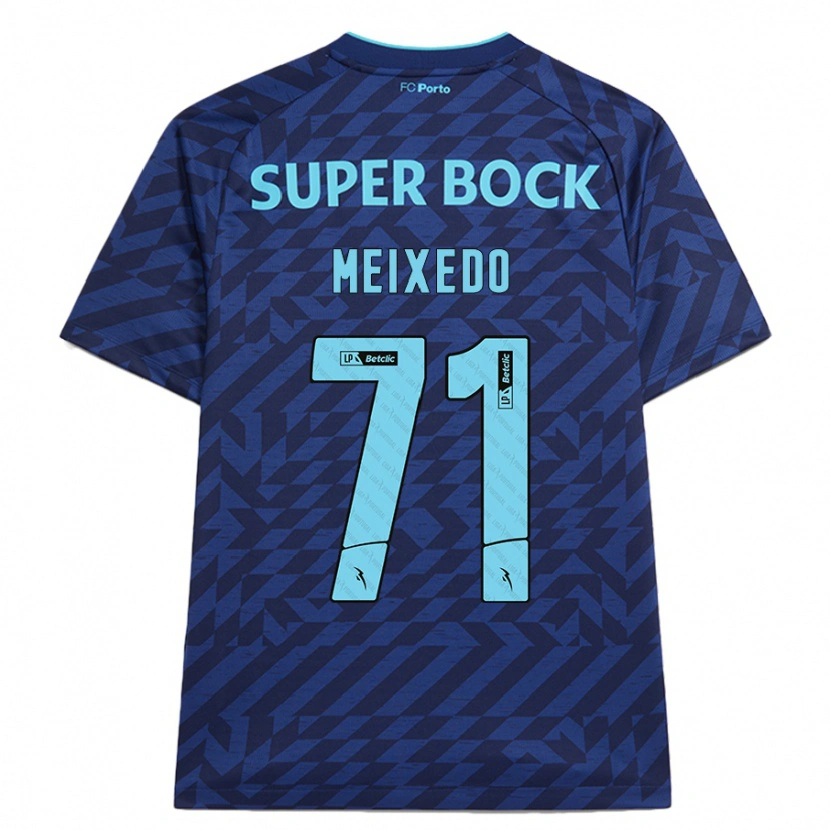 Danxen Barn Francisco Meixedo #71 Marinblå Tredjesatsen Matchtröjor 2024/25 Tröjor T-Tröja