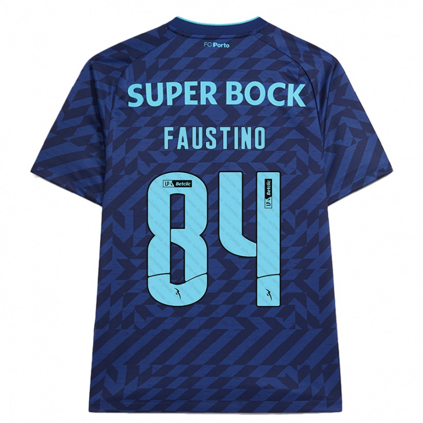 Danxen Barn Levi Faustino #84 Marinblå Tredjesatsen Matchtröjor 2024/25 Tröjor T-Tröja