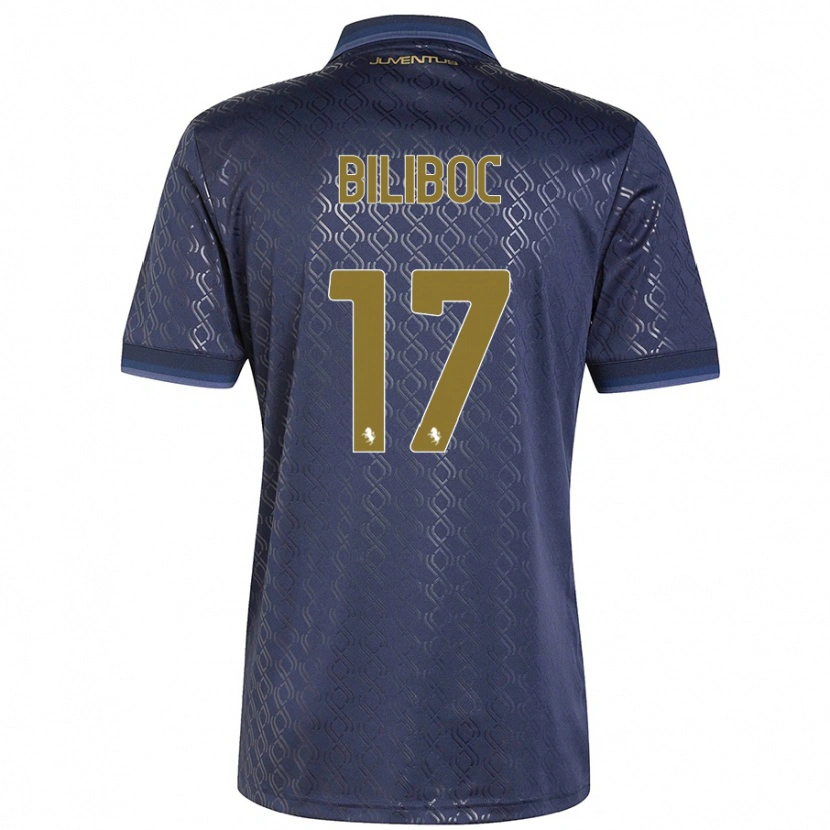 Danxen Barn Lorenzo Biliboc #17 Marinblå Tredjesatsen Matchtröjor 2024/25 Tröjor T-Tröja