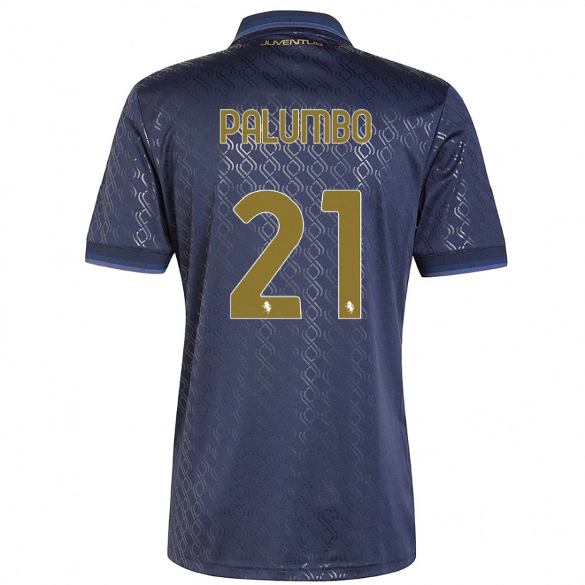 Danxen Barn Martin Palumbo #21 Marinblå Tredjesatsen Matchtröjor 2024/25 Tröjor T-Tröja