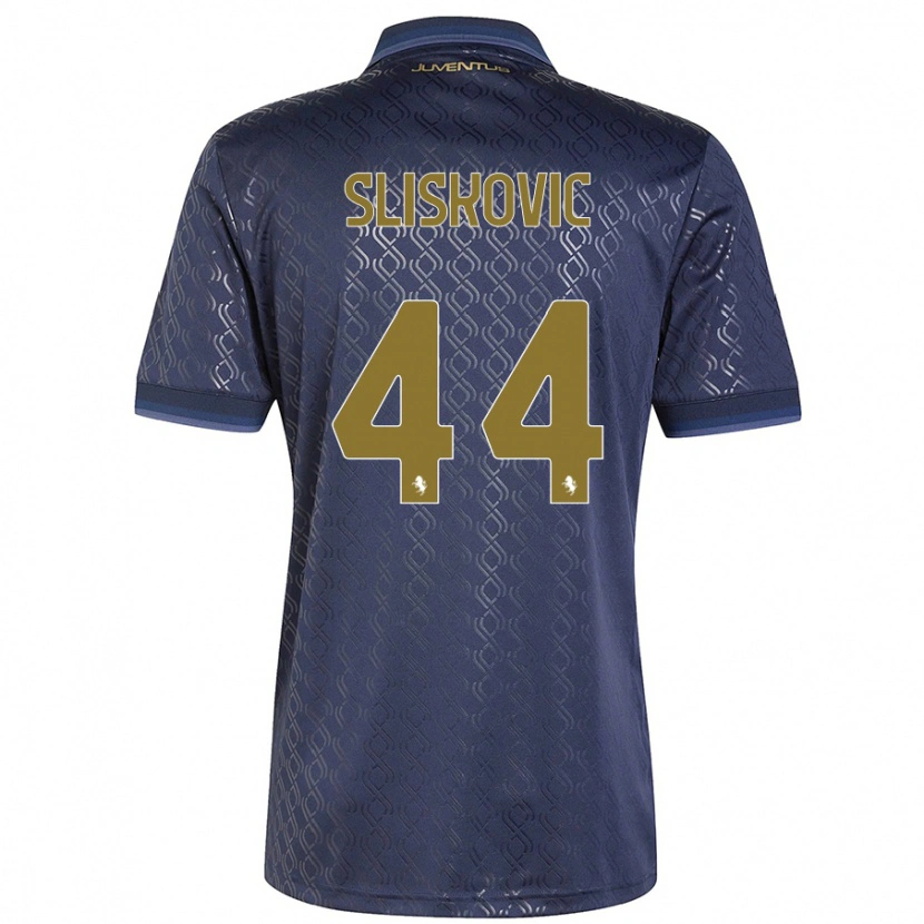 Danxen Barn Gloria Slišković #44 Marinblå Tredjesatsen Matchtröjor 2024/25 Tröjor T-Tröja