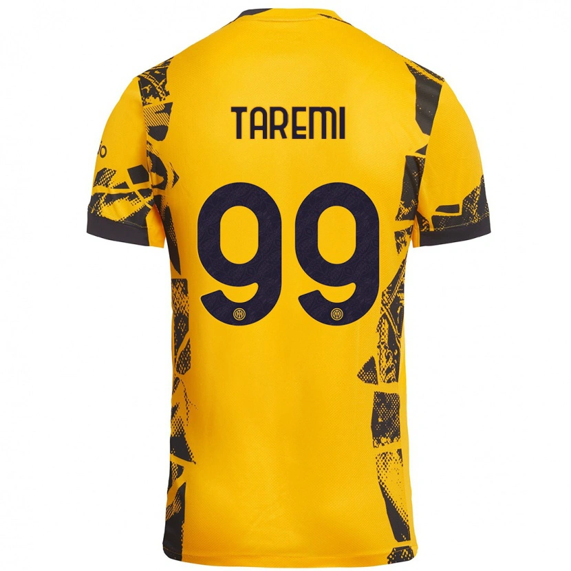 Danxen Barn Mehdi Taremi #99 Guld Svart Tredjesatsen Matchtröjor 2024/25 Tröjor T-Tröja