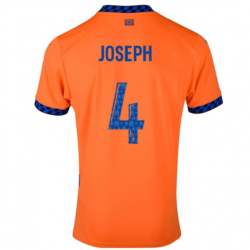 Danxen Barn Tabita Joseph #4 Orange Mörkblå Tredjesatsen Matchtröjor 2024/25 Tröjor T-Tröja